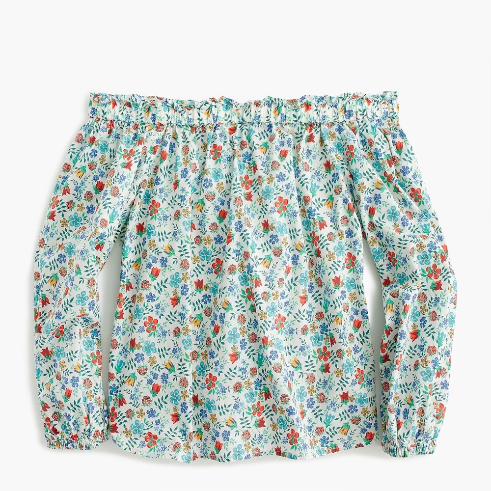 J.Crew Off-the-shoulder top in Liberty® Edenham